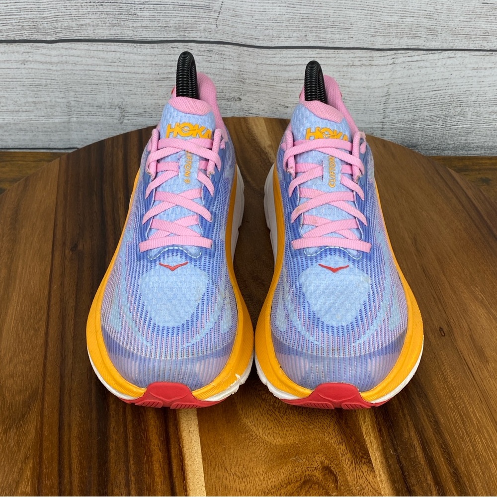 HOKA One One Clifton 9 Peony Mirage Purple Running Shoe Women’s 6.5 / Youth 5 - Picture 8 of 12